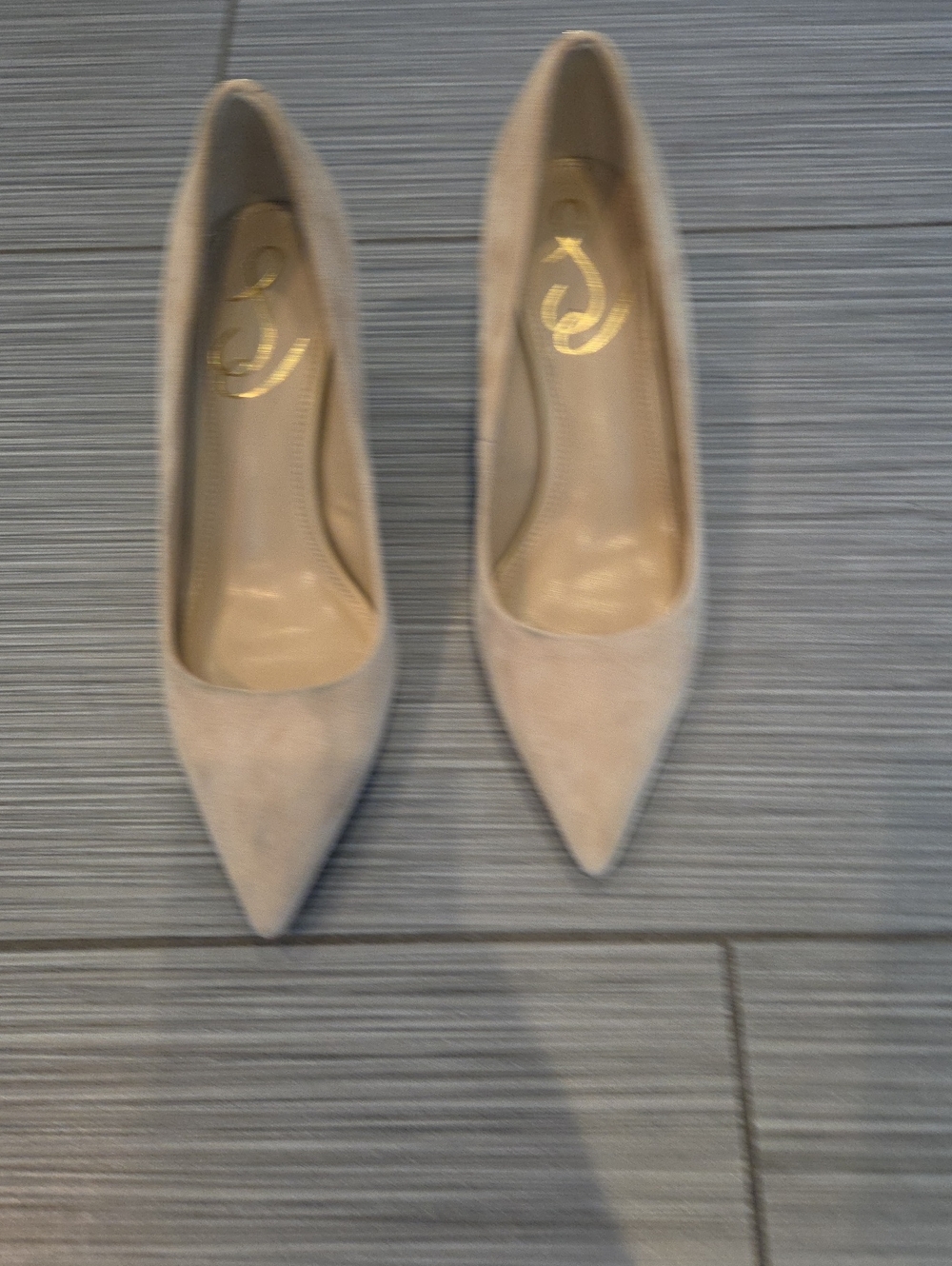Sam Edelman Pointed Toe Women's Pumps in Beige